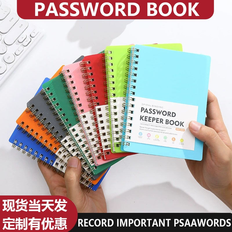 A6 Password Coil Book Custom Letter Label Index Address Notebook Business Meeting Notepad Logo - Image 2